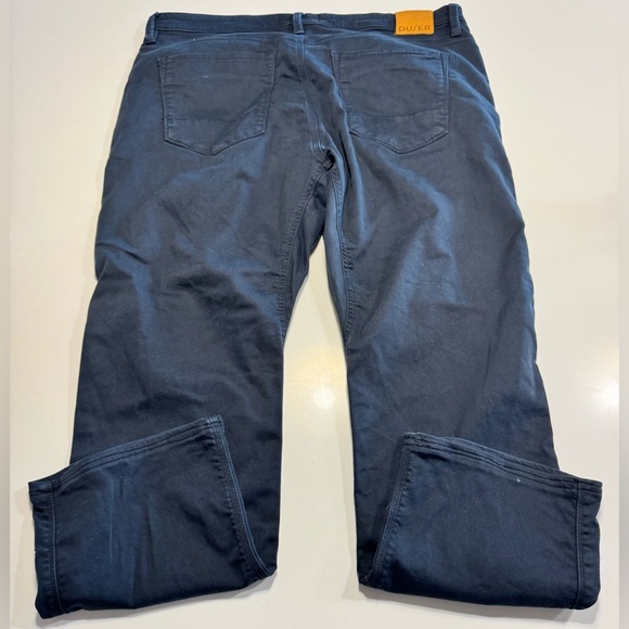 DU/ER No Sweat Pants Blue Mens Size 40x32 (40X30 Actual) Straight Fit MFNT1003 - Picture 2 of 12